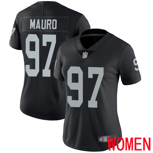 Oakland Raiders Limited Black Women Josh Mauro Home Jersey NFL Football #97 Vapor Untouchable Jersey